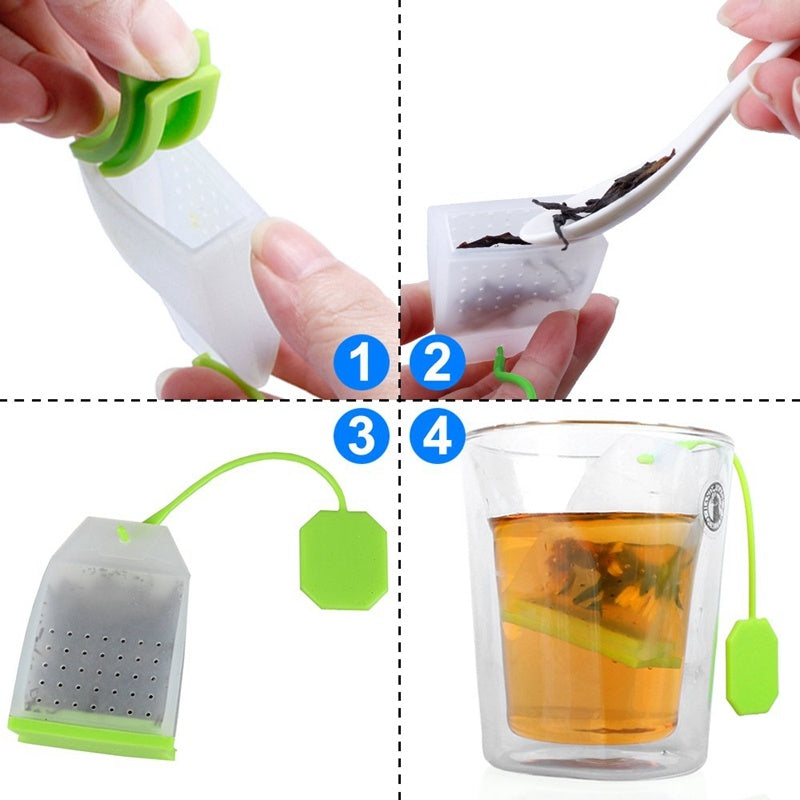 Disposable Tea Bag Silicone Tea Filter