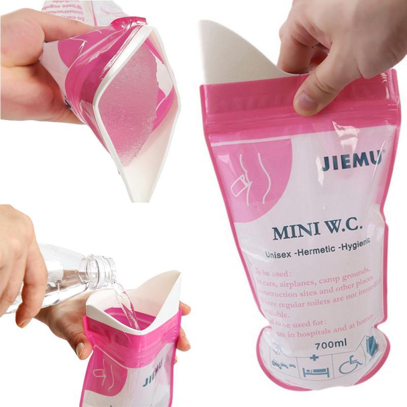 Emergency urine bag travel portable disposable urinal for adults and children