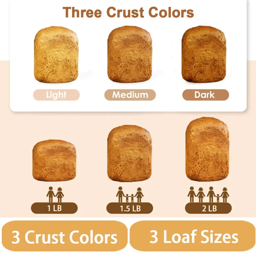 KeenZest Compact Bread Machine
