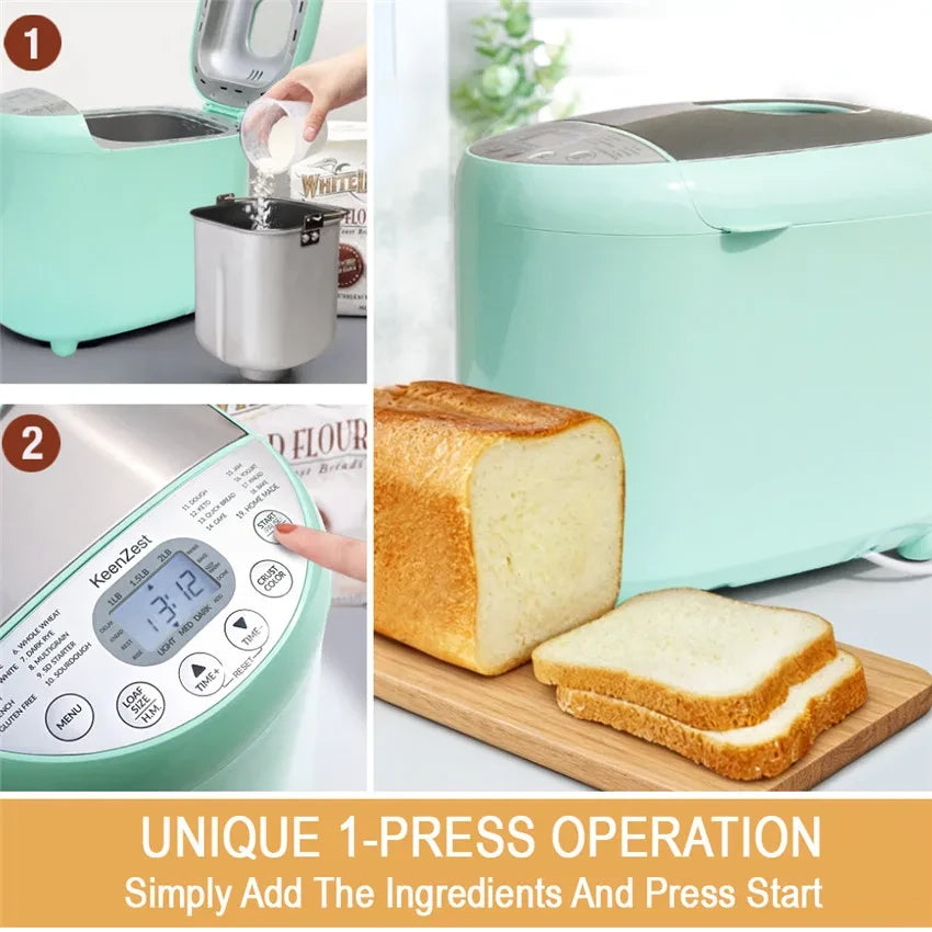 KeenZest Compact Bread Machine