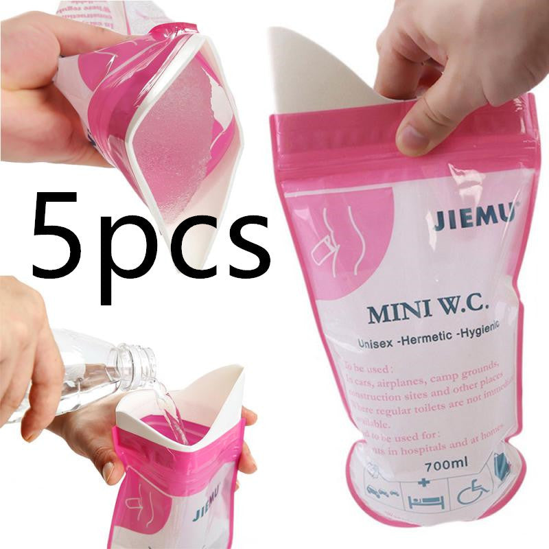 Emergency urine bag travel portable disposable urinal for adults and children