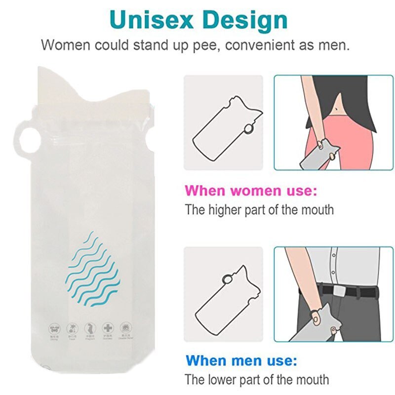 Disposable Emergency Urine Bag For Car Travel