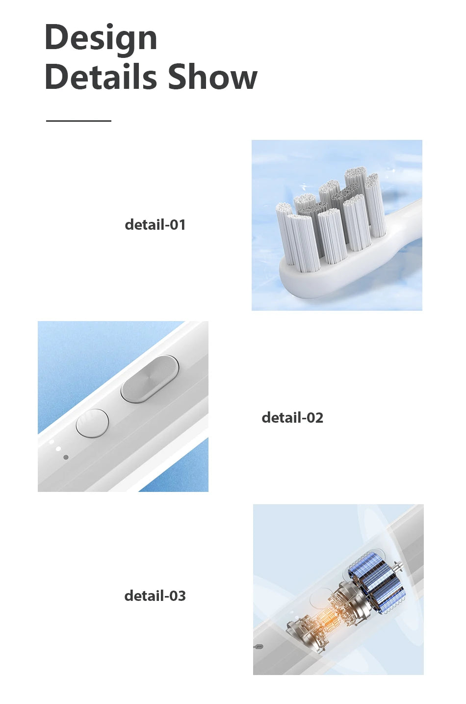 Smart Electric Toothbrush Rechargeable Tooth Brush 5 Mode Smart Time Whitener Teethbrush