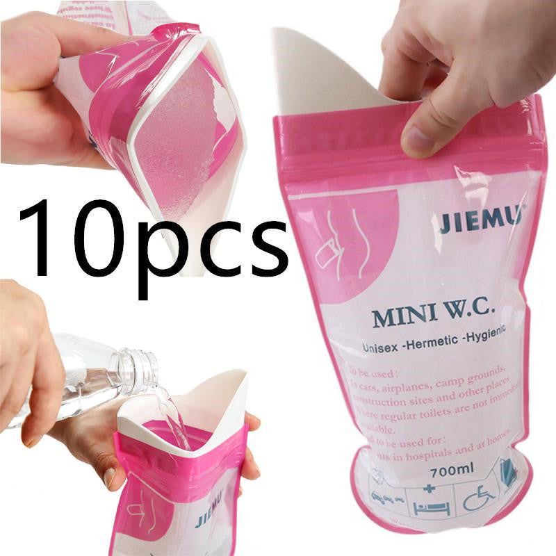 Emergency urine bag travel portable disposable urinal for adults and children