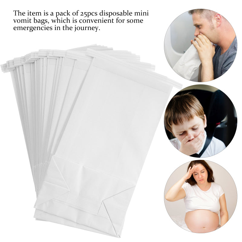 Disposable Vomit Bag for Barf Emesis Sickness Travel For Throw Motion Stomach Airsick