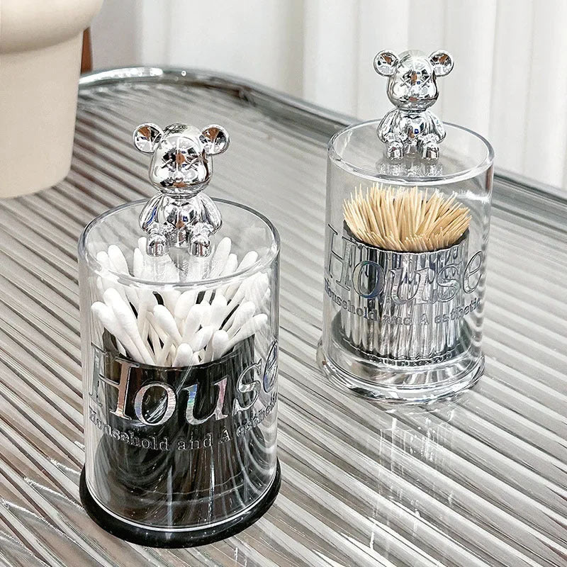 Good-looking Bear Dental Floss Toothpick Holder